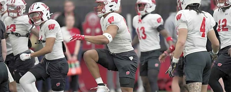 Four Standouts from Wisconsin Badgers Third Spring Football Practice