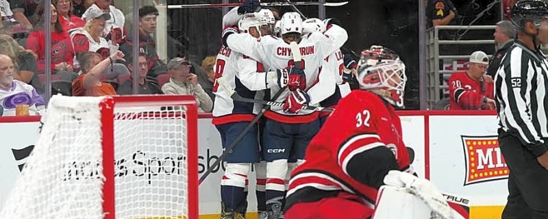 The Hurricanes break their goalless drought but get pummeled by the Capitals at home