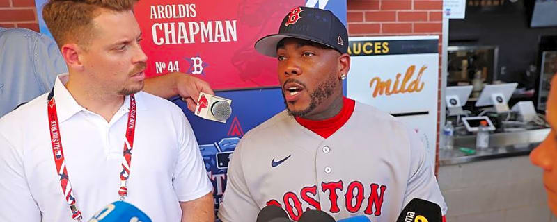Red Sox's Aroldis Chapman Walks Back Harsh Yankees Comments