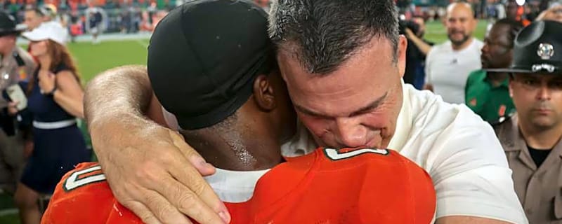 Mario Cristobal&#39;s Reaction to Miami Making the College Football Playoff