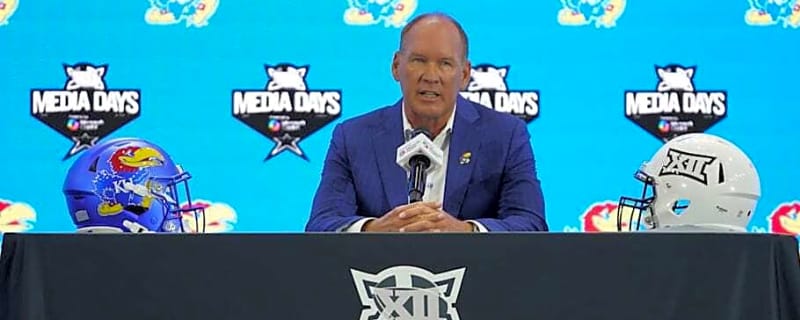 Kansas Football’s Lance Leipold Talks Sunflower Showdown at Big 12 Media Days