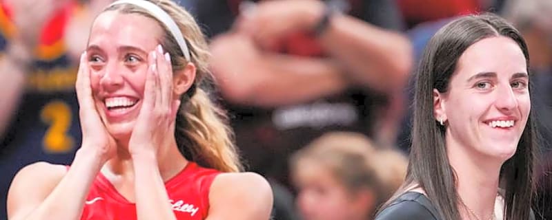 Caitlin Clark Can’t Hide Reaction to Fever Star Lexie Hull’s Black Dress Look