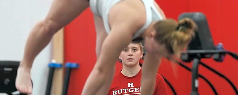 Rutgers gymnastics hosts its Big Ten opener during 'Girls Knight Out' at the RAC.