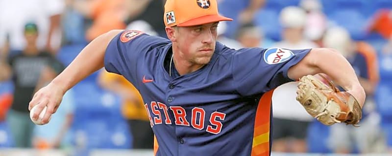 Why This Houston Astros Reliever’s Uniform Lettering Looks So Weird