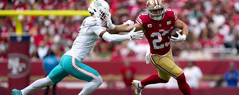 49ers RB Christian McCaffrey Reacts to His 100th Career Touchdown Record