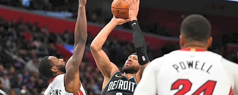 Norman Powell catches fire, as the Heat fight off  top-seeded Pistons