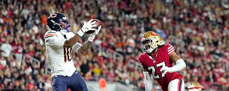 Caleb Williams finding Bears' rookie weapons for long TDs in shootout with 49ers