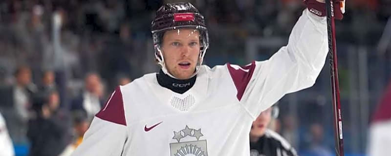 Bruins Prospect Scores Twice in Latvia's Upset Victory