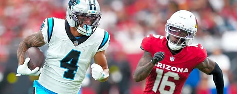 Panthers’ rookie Tetairoa McMillan projected to go over 100-plus yards on Falcons
