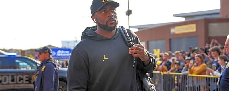 Sherrone Moore, Michigan embracing &#39;blue collar jacket&#39; theme after memes flood social media