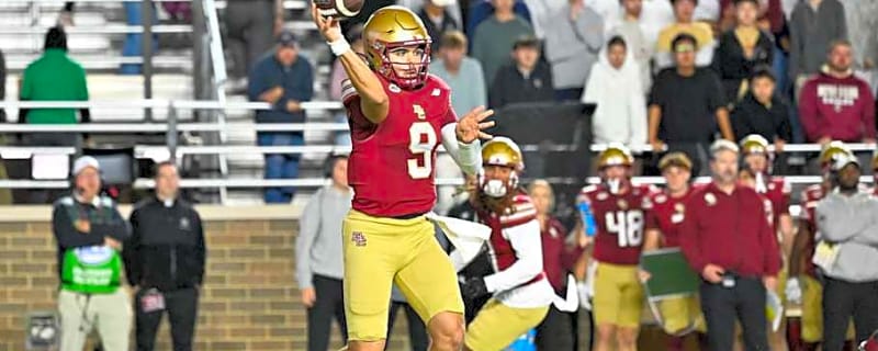 Boston College Football Names Starting Quarterback Ahead of Game With No. 12 Notre Dame: Report