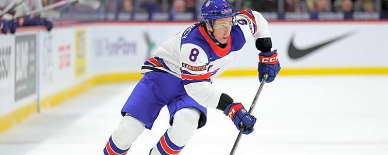 How A.J. Spellacy is impressing at the Blackhawks 2026 Prospect Showcase
