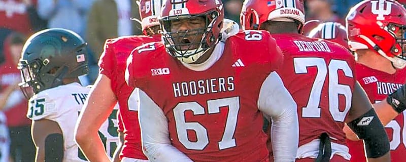 Kahlil Benson Wins Right Tackle Battle, Set to Start in Indiana&#39;s Season Opener