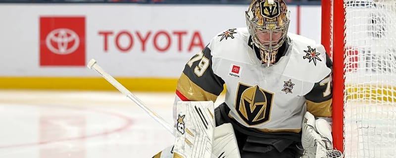 Carter Hart leaves Tuesday's practice with an apparent injury