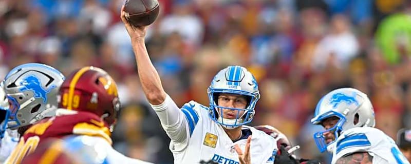 Jared Goff and Jahmyr Gibbs are up for Week 10 awards after beatdown of Commanders