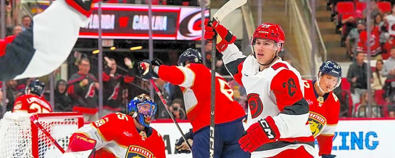 Nadeau shines, Primeau shuts down the Cats to help the Hurricanes earn a shootout win