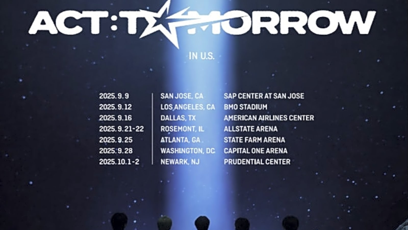 TOMORROW X TOGETHER announce 2025 US ACT : TOMORROW world tour dates