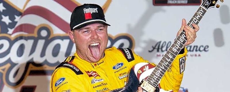 Riggs completes improbable comeback to win Truck Series race at Nashville
