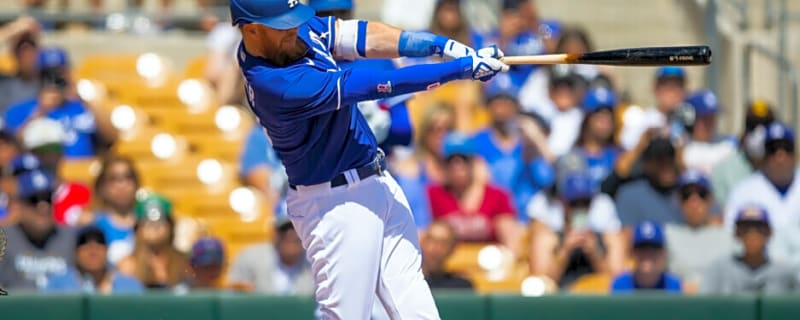 Justin Turner Celebrates New Blue Dodgers Jersey