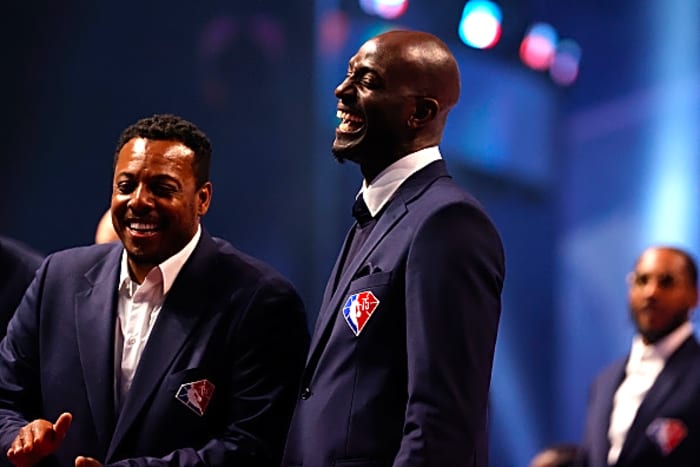 Kevin Garnett and Paul Pierce