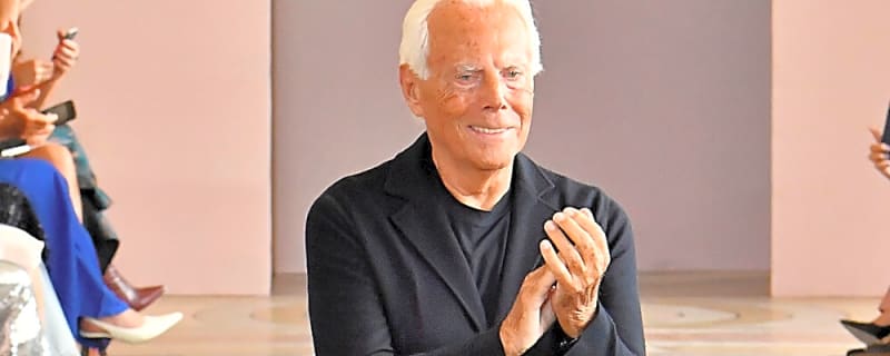 Leonardo DiCaprio hails &#39;genius&#39; Giorgio Armani