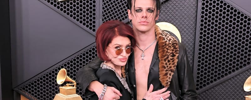 Yungblud joined by emotional Sharon Osbourne after winning Grammy for Best Rock Performance