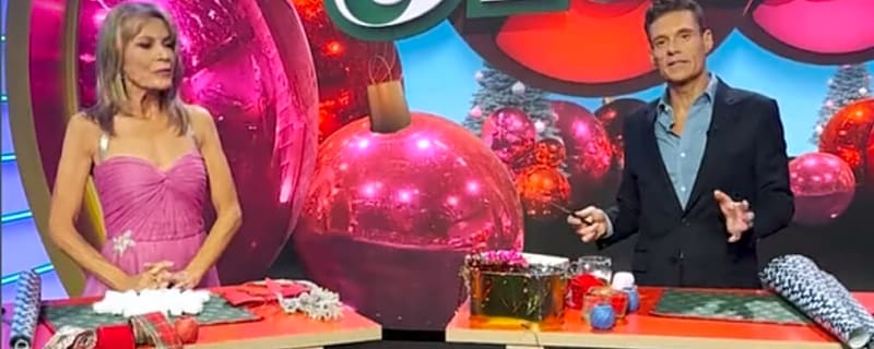 Ryan Seacrest & Vanna White Face Off in Gift Wrapping Competition — See Who Won