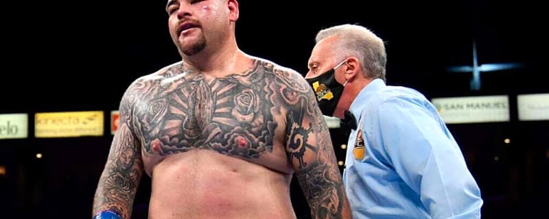 Andy Ruiz Jr. got dropped by a fan favorite in his comeback bout after defeat to Anthony Joshua