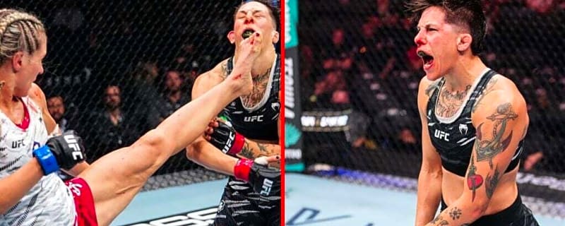 Weight misser screams she won UFC 320 fight before losing clean sweep on judges’ scorecards