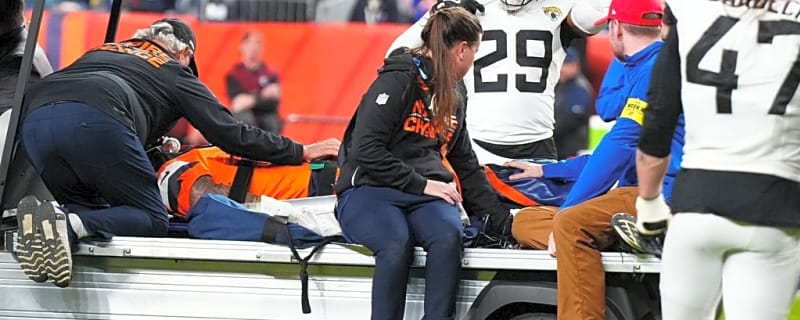 Broncos’ Pat Bryant carted off after scary hit vs. Jaguars
