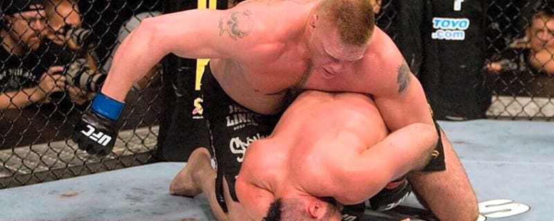 MMA legend was never the same after Brock Lesnar broke his face during devastating UFC beatdown