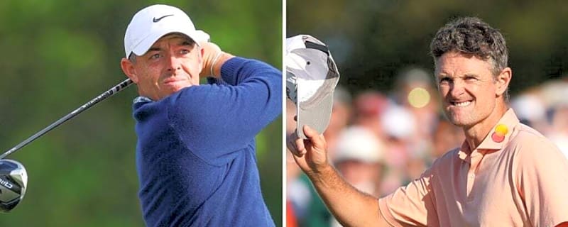 Justin Rose and Luke Donald react as Rory McIlroy becomes first Ryder Cup qualifier for Team Europe