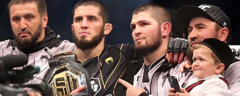 Khabib Nurmagomedov leaks Islam Makhachev’s next UFC title fight at historic venue after he gave up belt