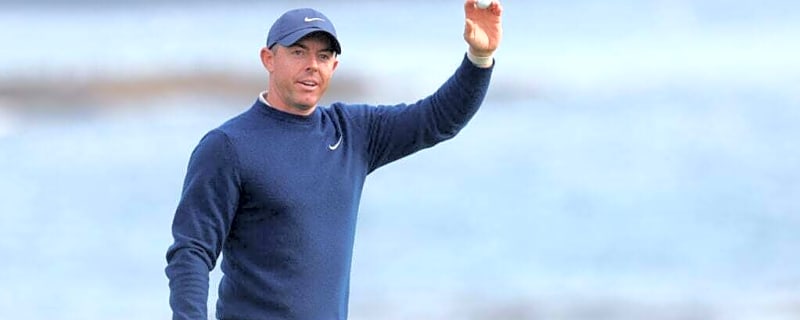 Watch Rory McIlroy find his rhythm at Pebble Beach with spectacular practice round eagle