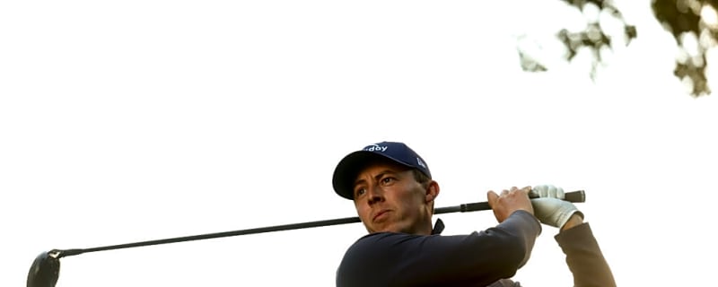 Matt Fitzpatrick reacts to jeers from American fans during Ryder Cup warm-up