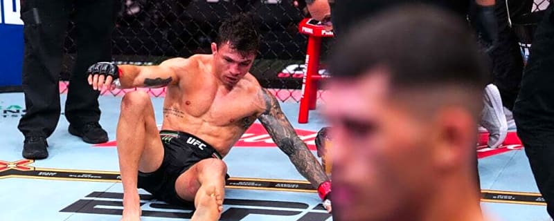 Towel thrown in after Diego Lopes’ teammate suffers freak injury at Noche UFC