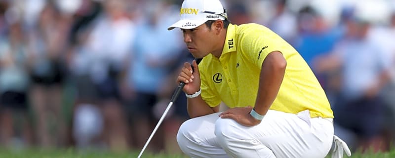 Hideki Matsuyama Seen Playing In A Downpour