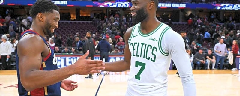 Jaylen Brown jokingly asks when Donovan Mitchell will invite him to his wedding with Coco Jones