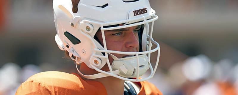Texas QB Arch Manning Nearly Injured in Embarrassing Moment