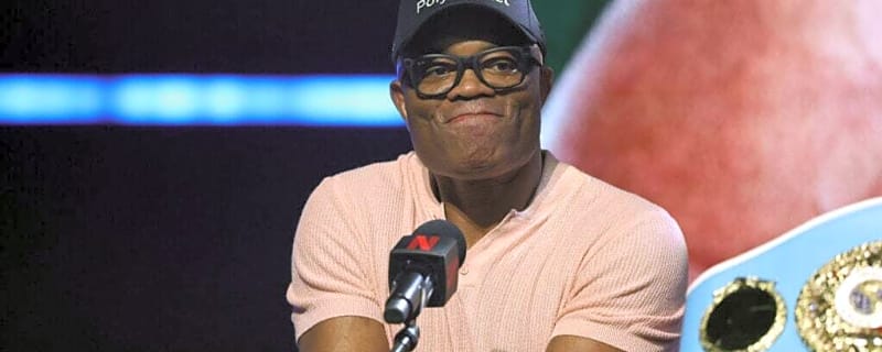 Anderson Silva and Anthony Joshua share touching moment after scoring knockout wins