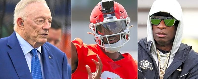 Jerry Jones’ relationship with Deion Sanders could see Shedeur Sanders walking out of Cleveland