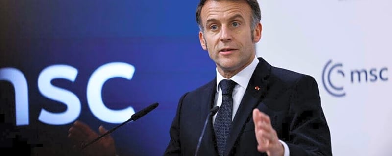 French President Emmanuel Macron jokes as Victor Wembanyama takes center stage at NBA All-Star Game