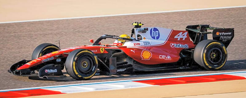 Ferrari’s F1 car struggles with Verstappen’s high-revs downshift trick during Bahrain test