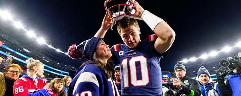 Drake Maye jokes about how wife, Ann Michael Maye, is ‘getting bombarded’ this NFL season