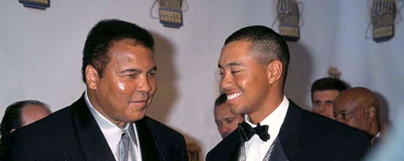 Tiger Woods described what it felt like to be hit by a 62-year-old Muhammad Ali