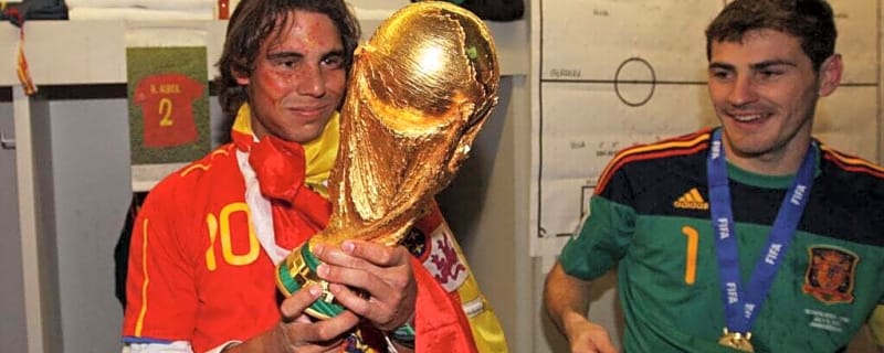 What Rafael Nadal said happened to him when he watched Spain win the football World Cup in 2010