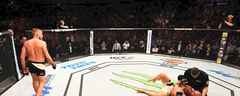 UFC legend proposed to his girlfriend in the cage after scoring one of the most brutal KOs ever