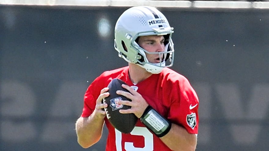 Raiders' Mendoza gets reality check amid Cousins competition