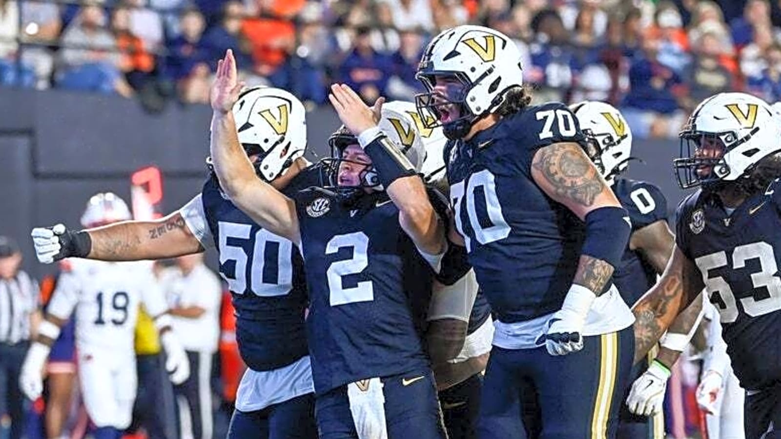 Diego Pavia's magic propels No. 16 Vanderbilt to OT win over Auburn