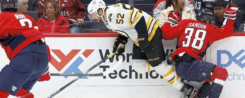 Bruins down Caps in shootout, halt road winless streak